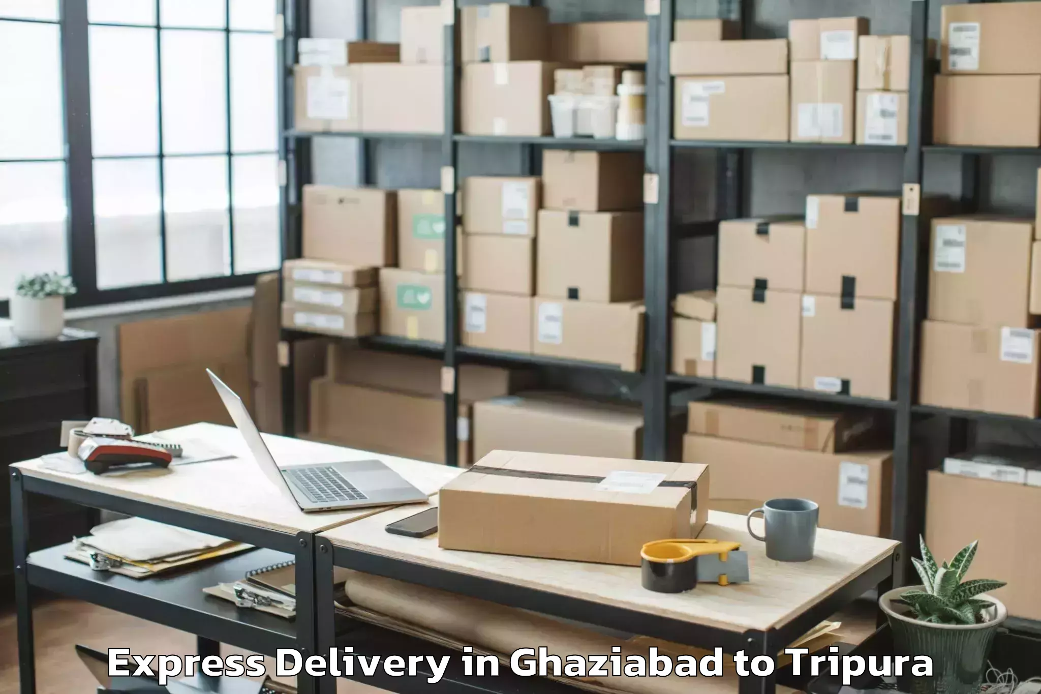 Professional Ghaziabad to Jampuijala Express Delivery